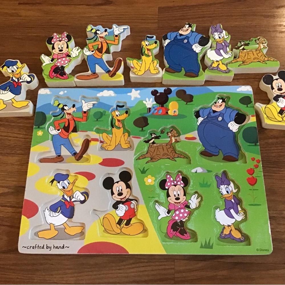 Melissa & Doug Mickey Mouse Clubhouse Wooden Chunky Puzzle
